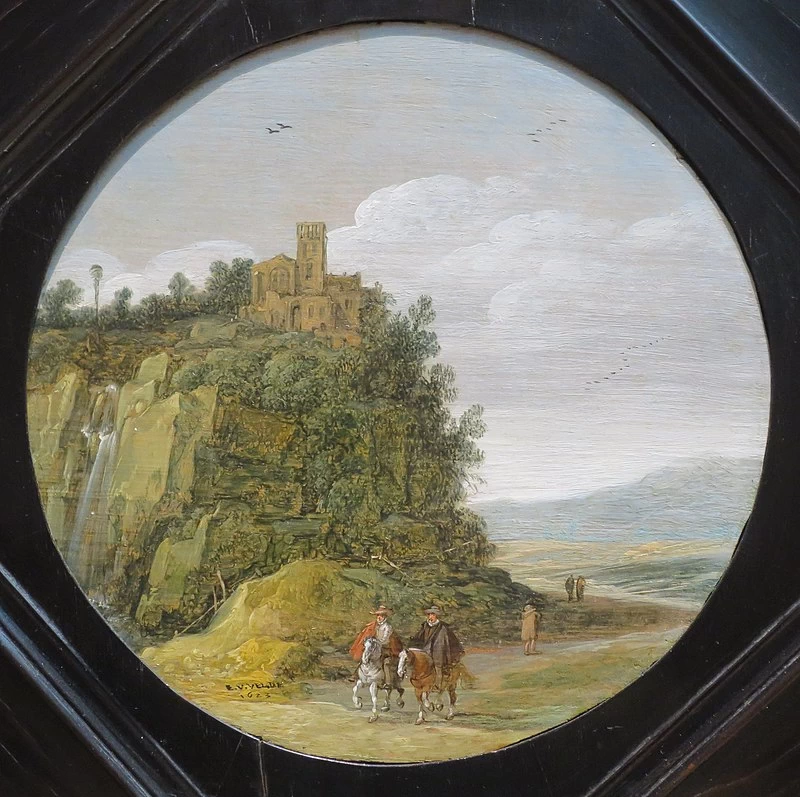 Due cavalieri su un sentiero